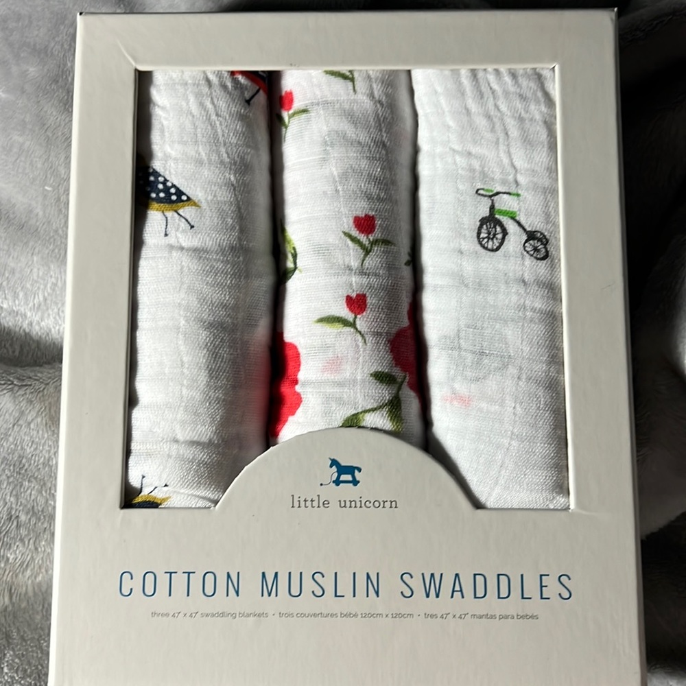 Little Unicorn cotton swaddle swaddling blankets